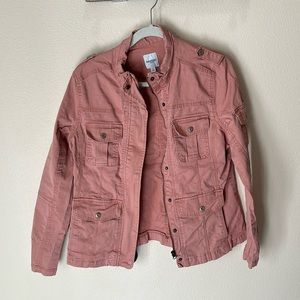 Kenzie military jacket, size medium/large, pink, so cute